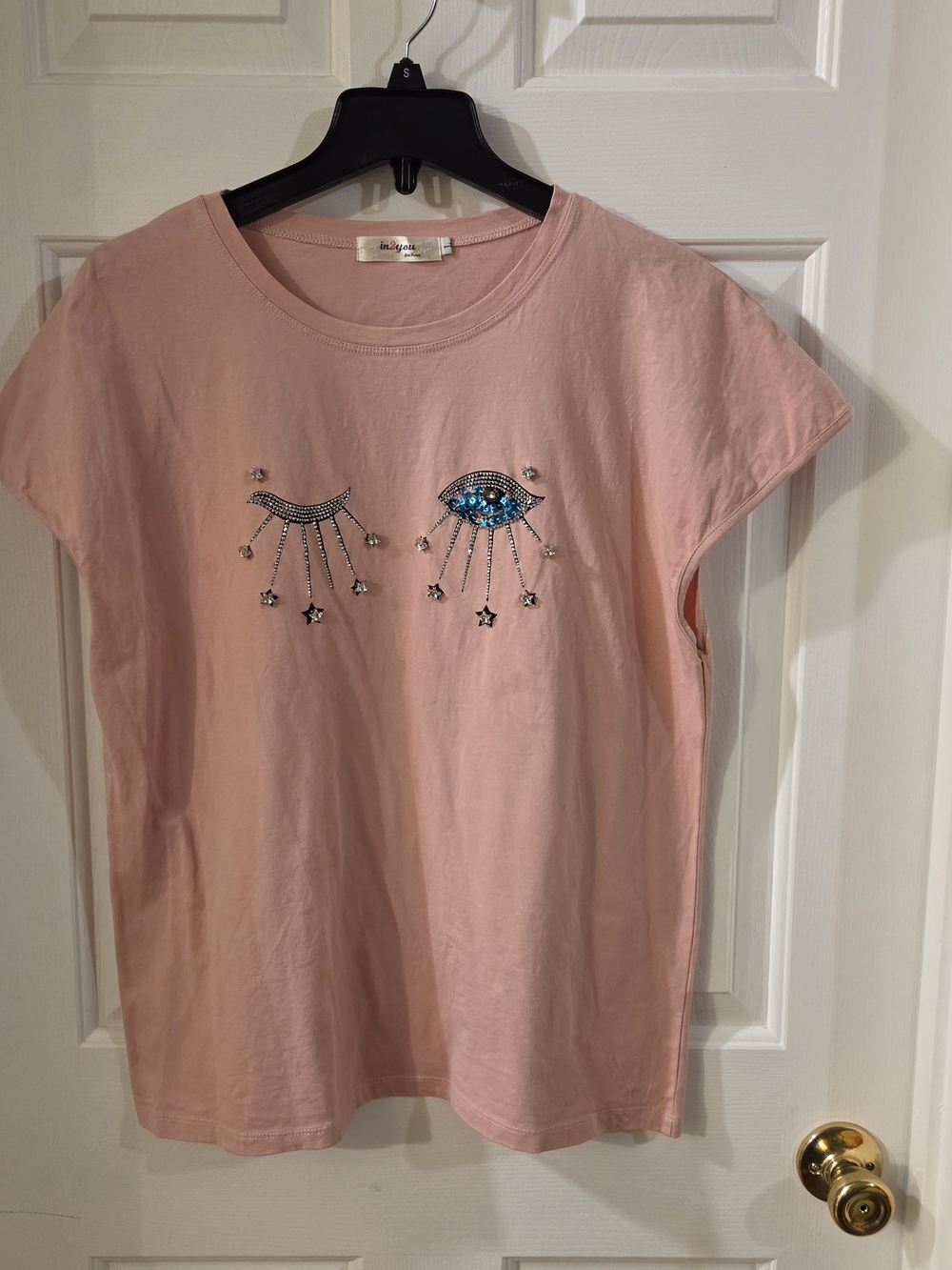 in2you Blush Pink Crew Neck Tee